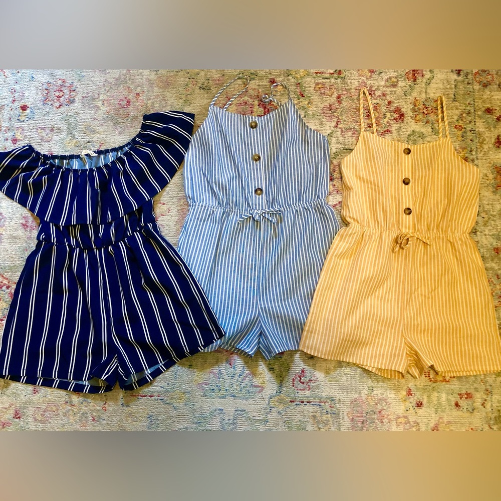 Lot of 3 SHEIN rompers. 10Y.